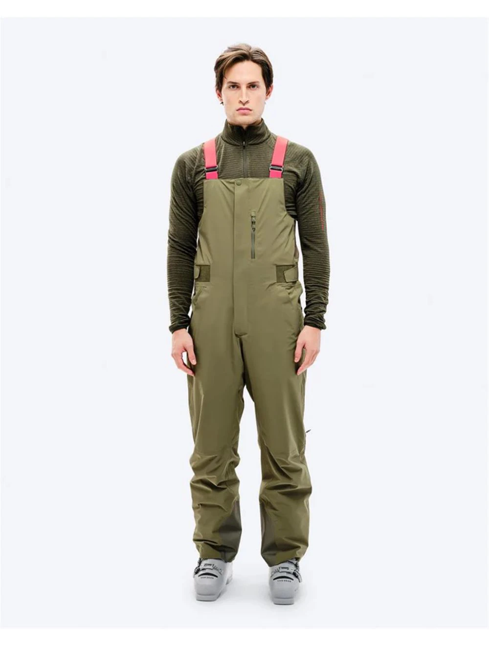 That is a Snowboard Pants; Ski Pants; The Mountain Studio Y-5 3L Hybrid Shell Bib Pant winter moss