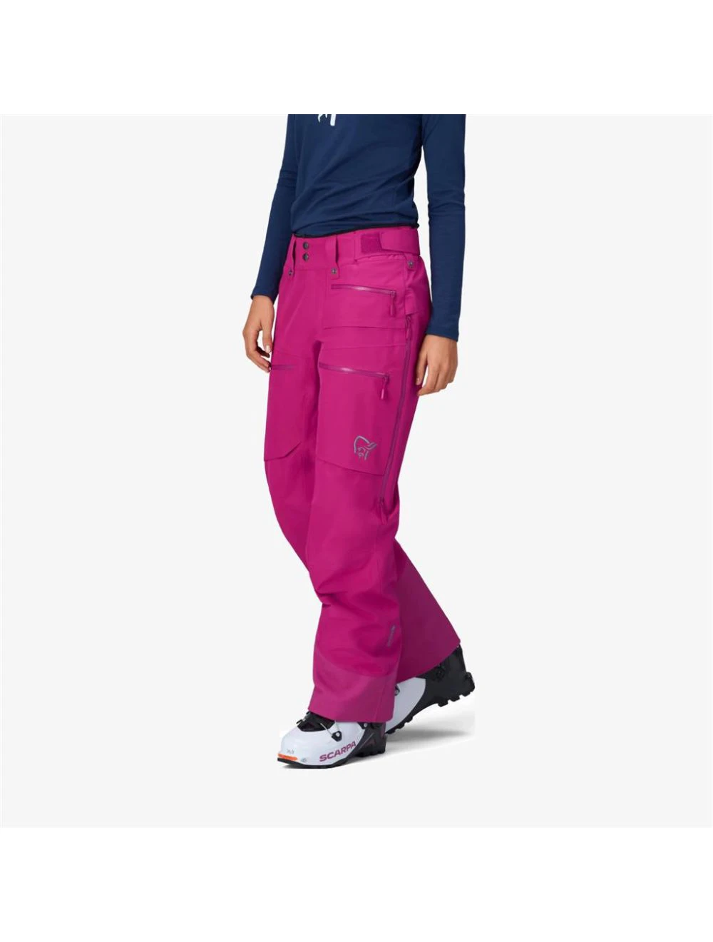 That is a Snowboard Pants; Ski Pants; Norrona W's lofoten Gore-Tex insulated Pant festival fuchsia