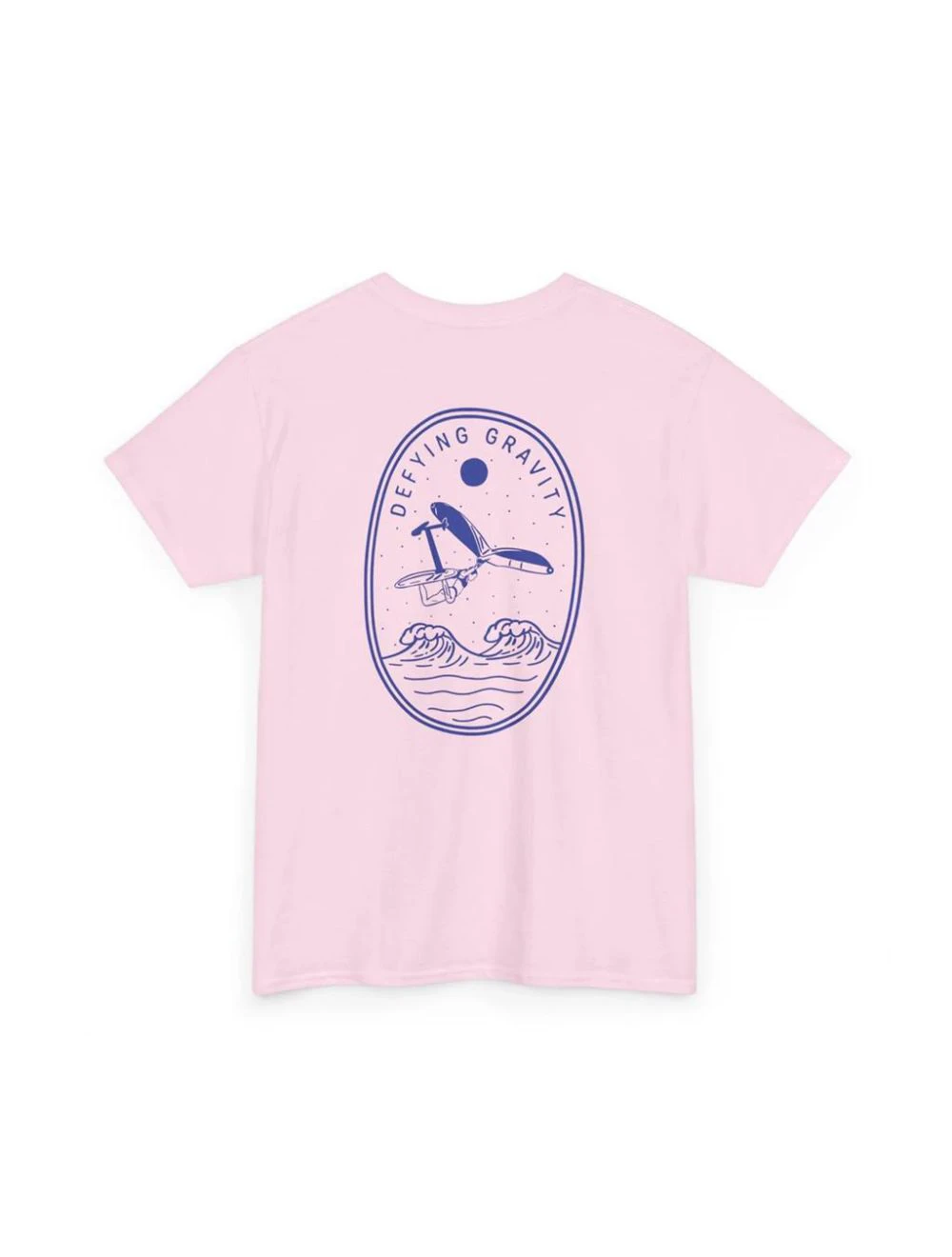 That is a T-Shirt SurfersArtShop Defying Gravity Wingfoil Unisex Shirt light pink