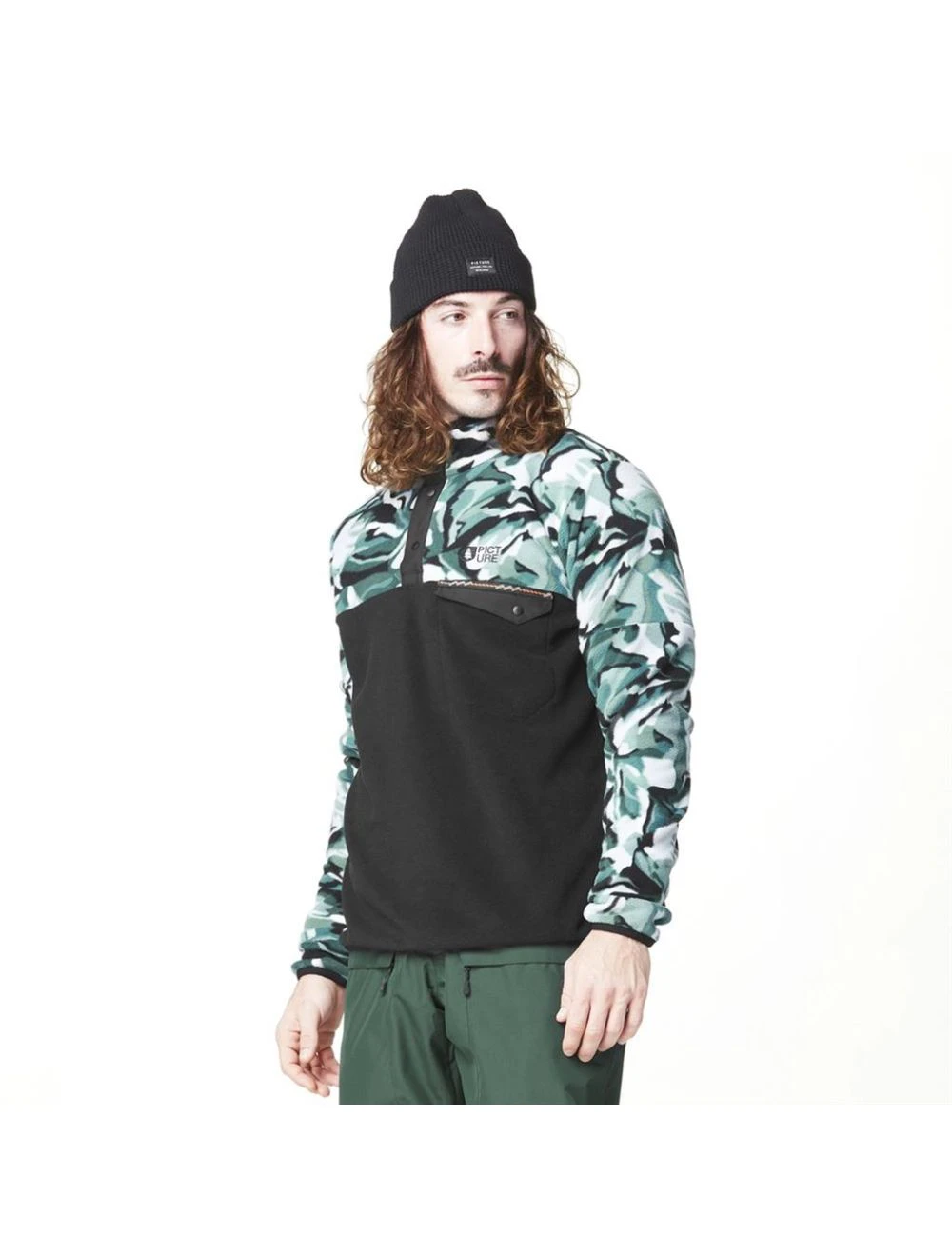That is a  Picture Arcca ¼ Printed Fleece ponderosa pine