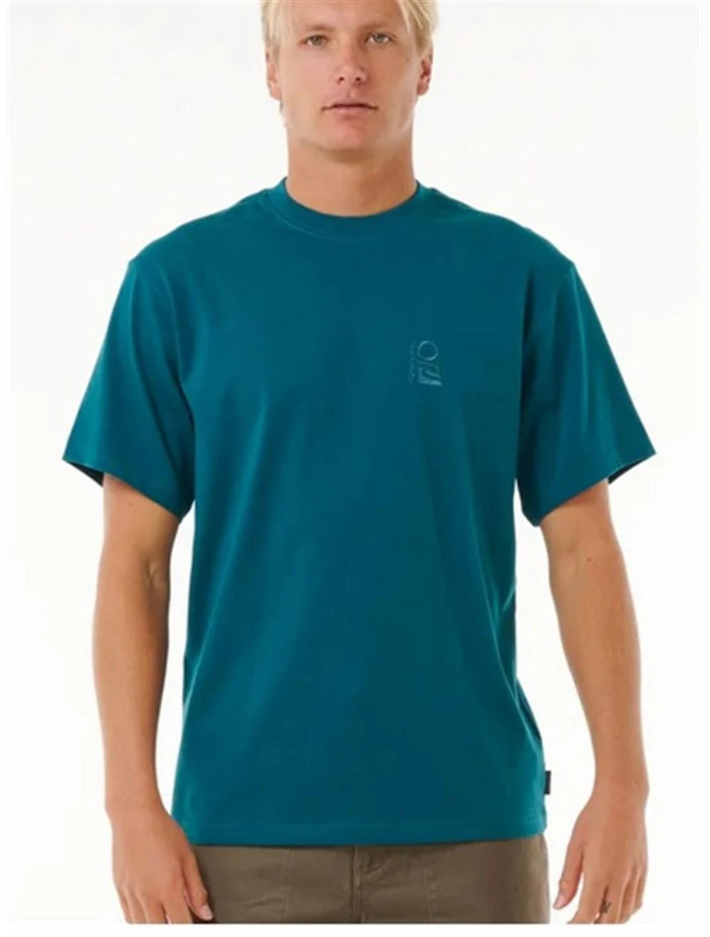 That is a T-Shirt Rip Curl Search Embroidery Tee trekking green