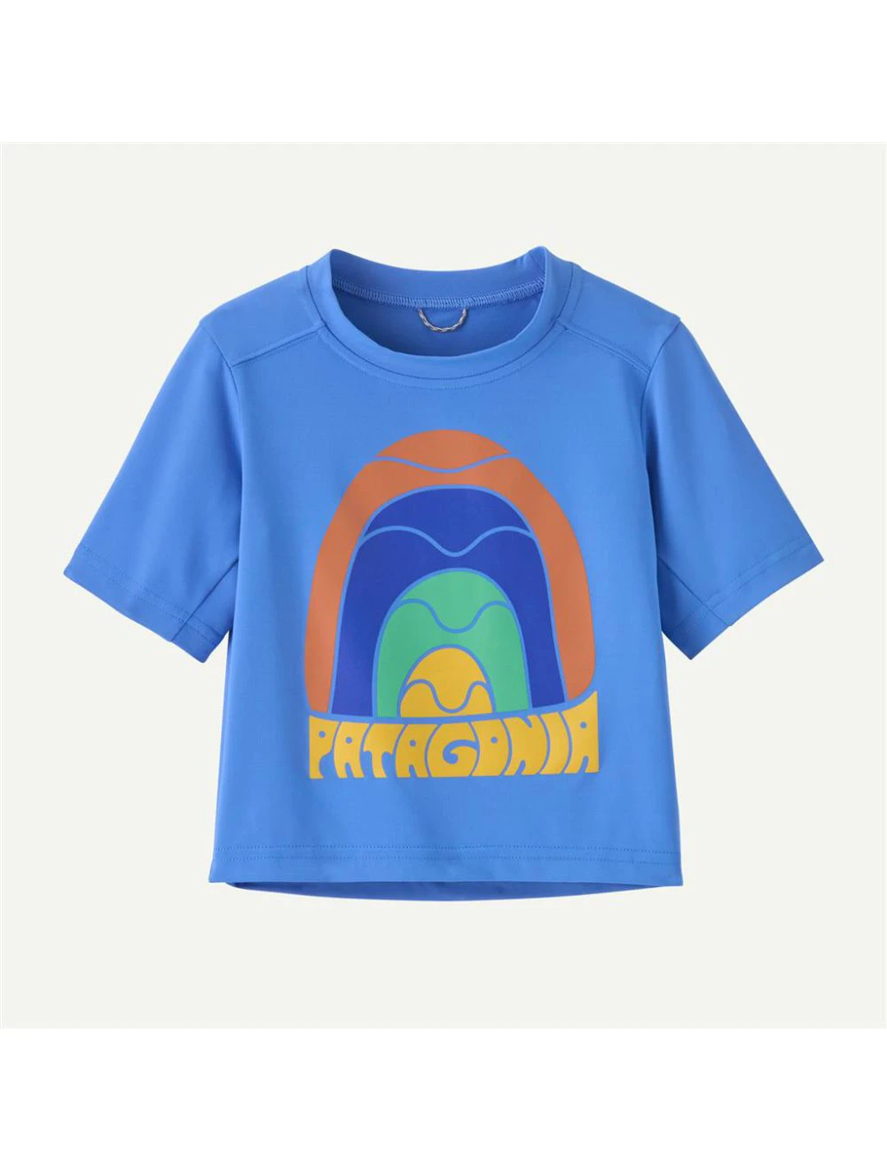 That is a T-Shirt;  Patagonia Baby Cap SW T-Shirt Rainbow Wave. Abundant Blue