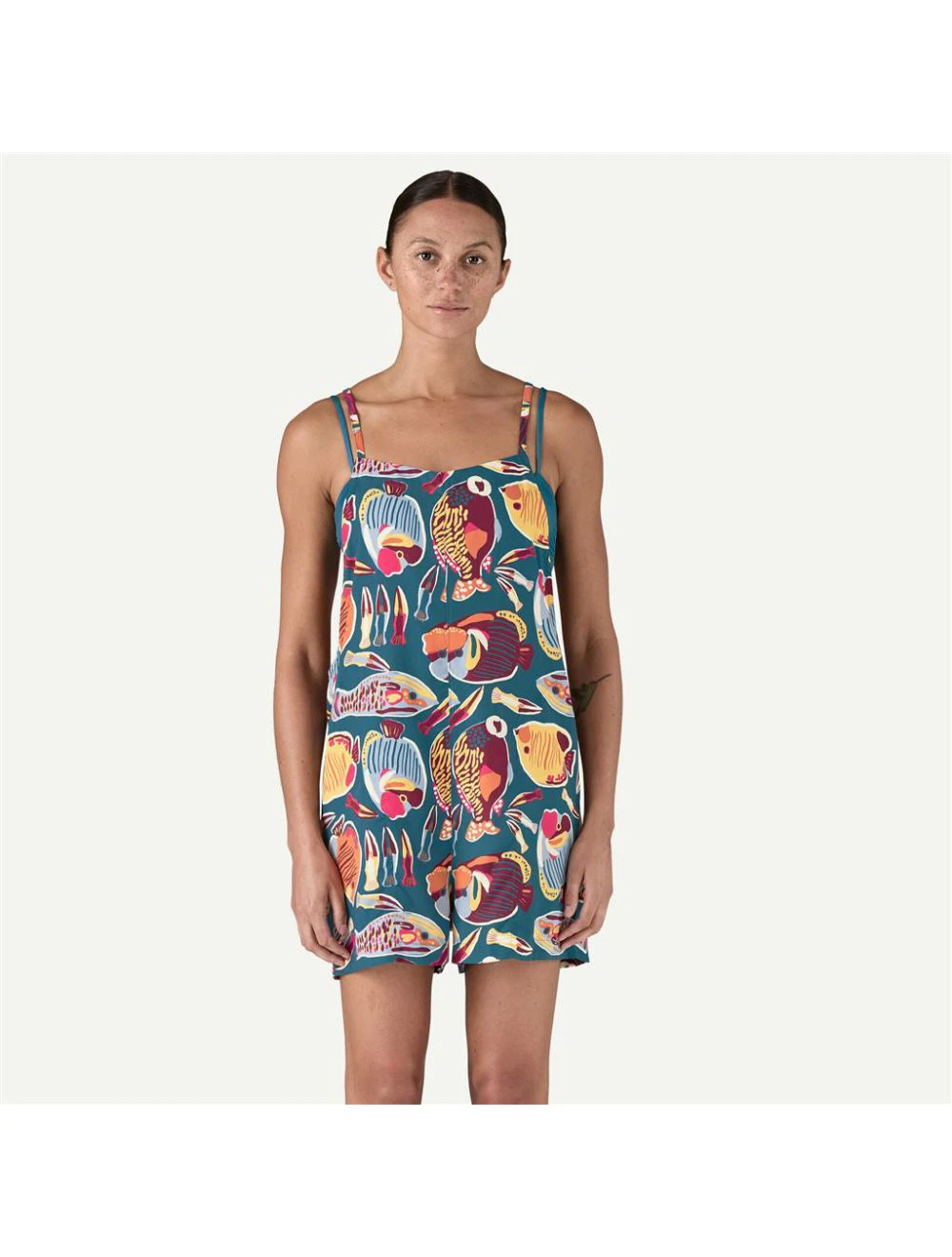 That is a Playsuit; Jumpsuit Patagonia W's Tidal Threads Romper Wrasse: Wetland Blue