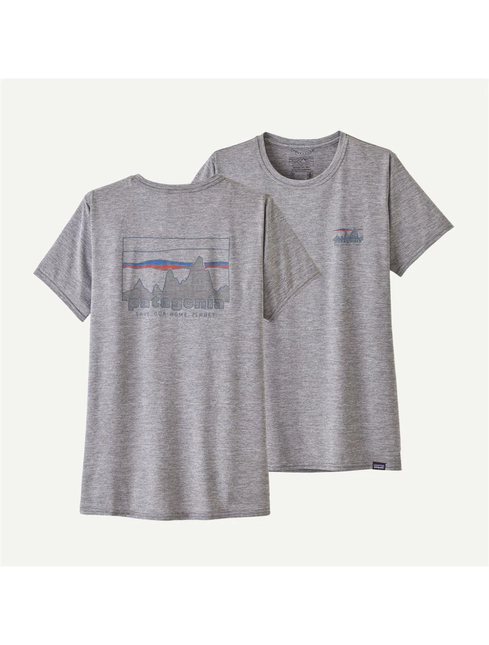 That is a Rash Guard Patagonia W's Cap Cool Daily Graphic Shirt 73 Skyline: Feather grey