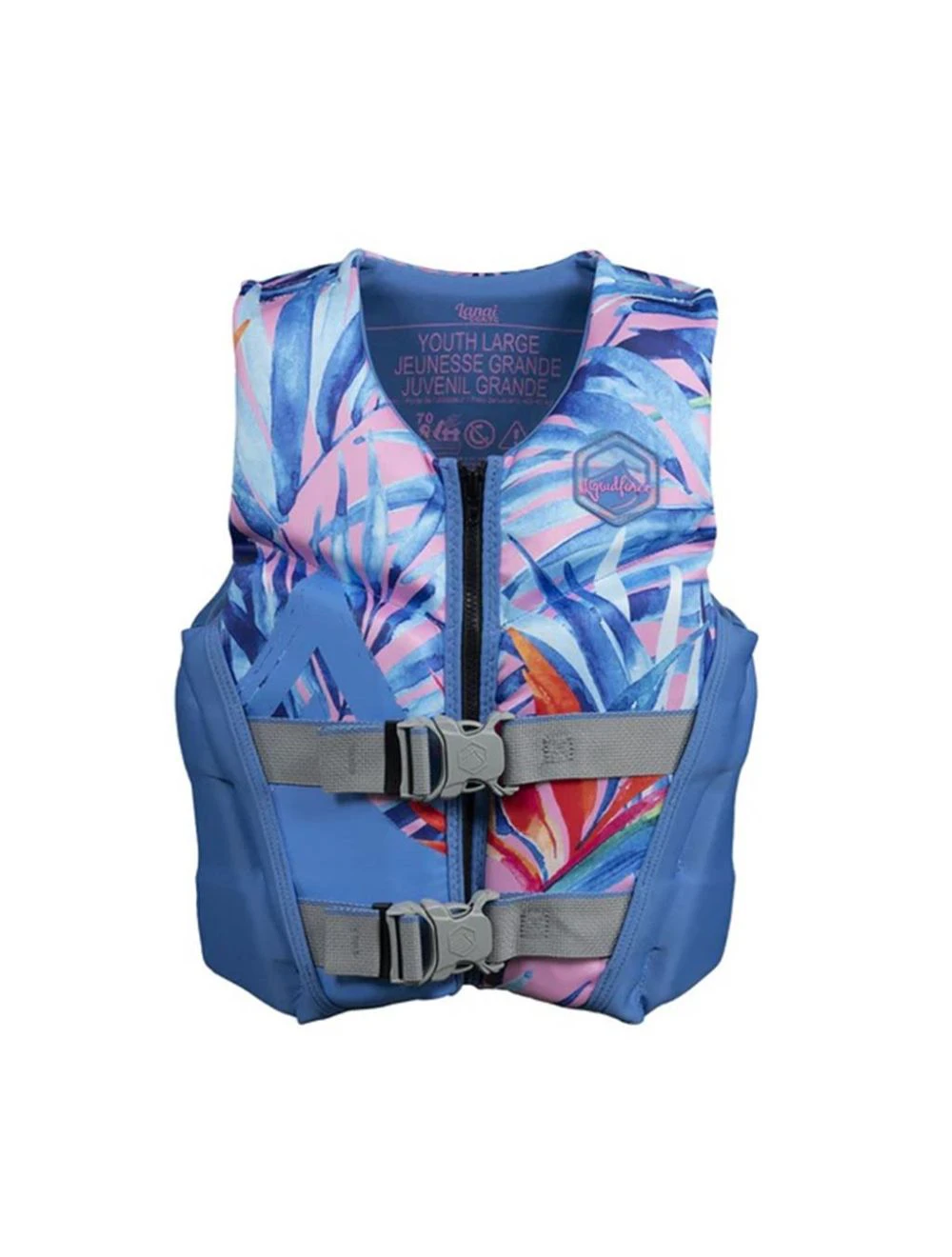 That is a Youth Impact Vest; Liquidforce Lanai Youth Girls Vest tropical