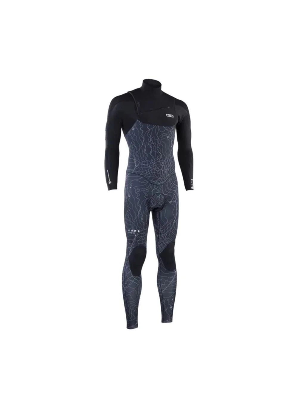 That is a Wetsuit; Surfsuit ION Essentials Seek Core 4/3 Front Zip men Distorted black