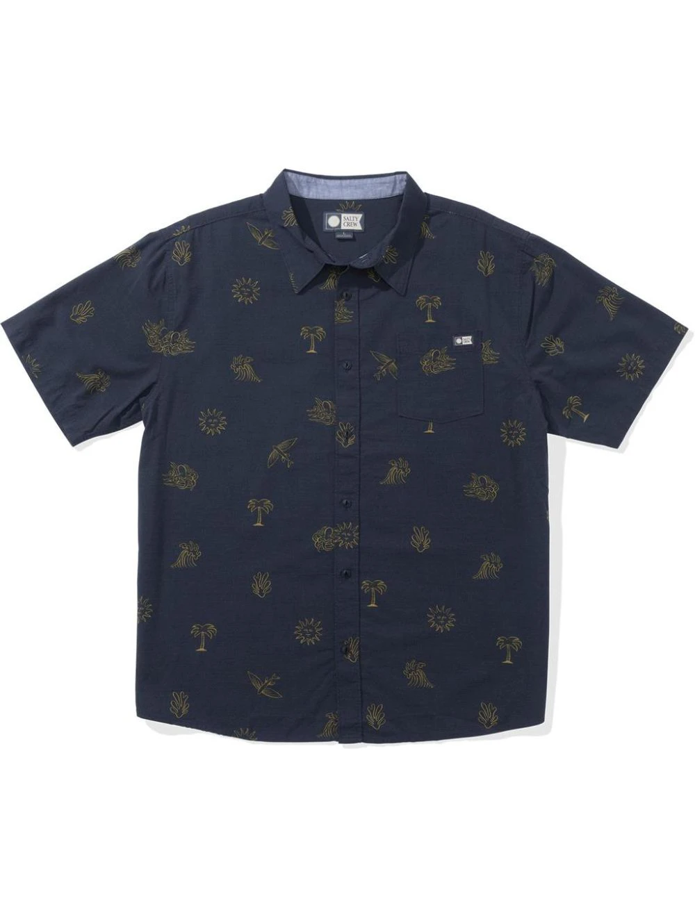 That is a Shirt Salty Crew Good Vibes SS Woven Navy