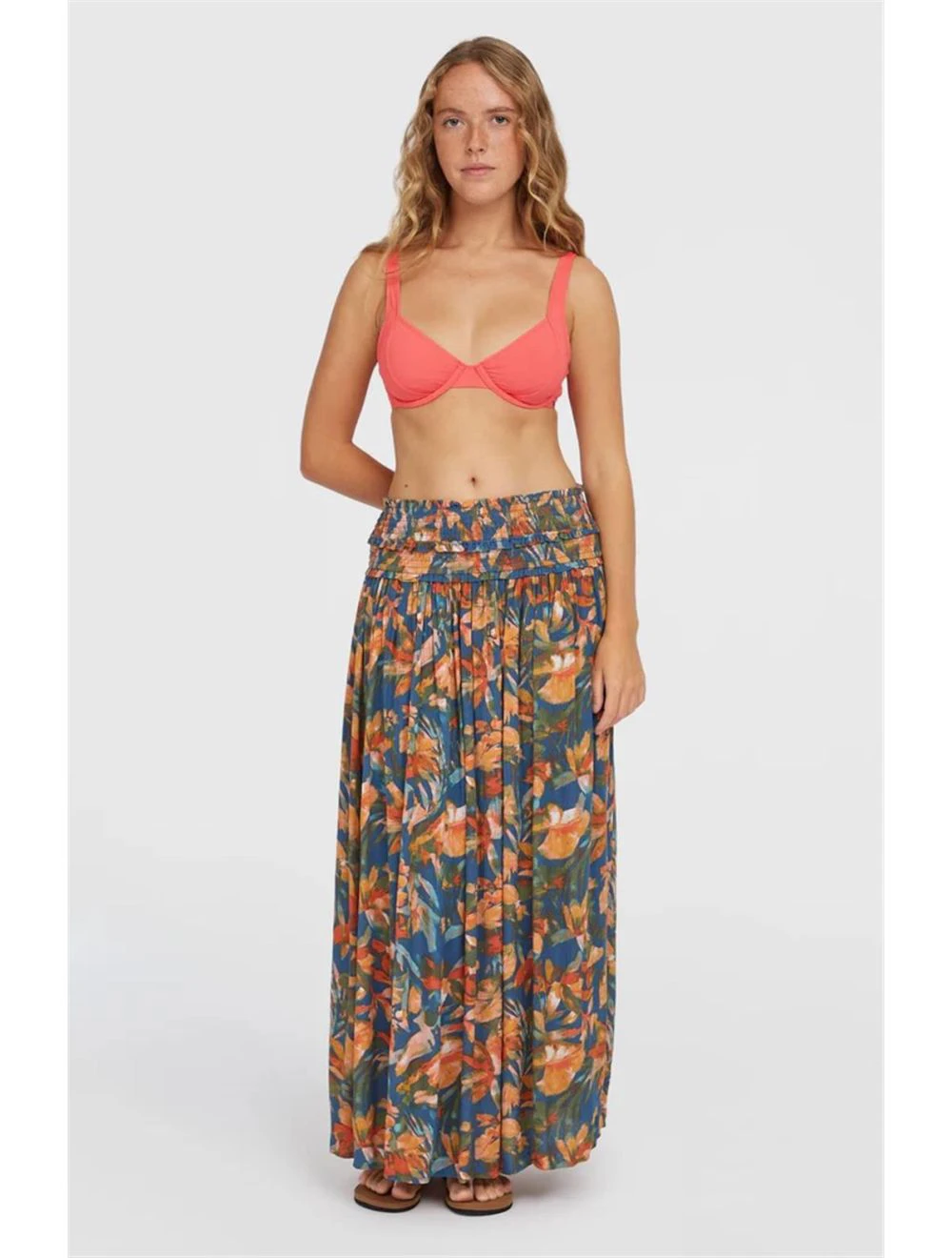 That is a Dress; O'Neill Devyn Maxi Skirt blue painted tropics