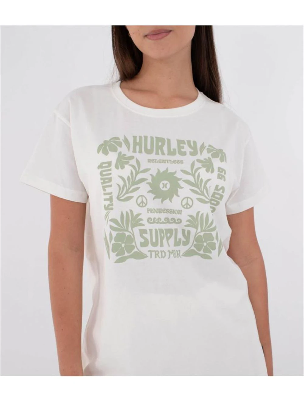 That is a Shirt Hurley Organic Seaside Tee cocnut milk