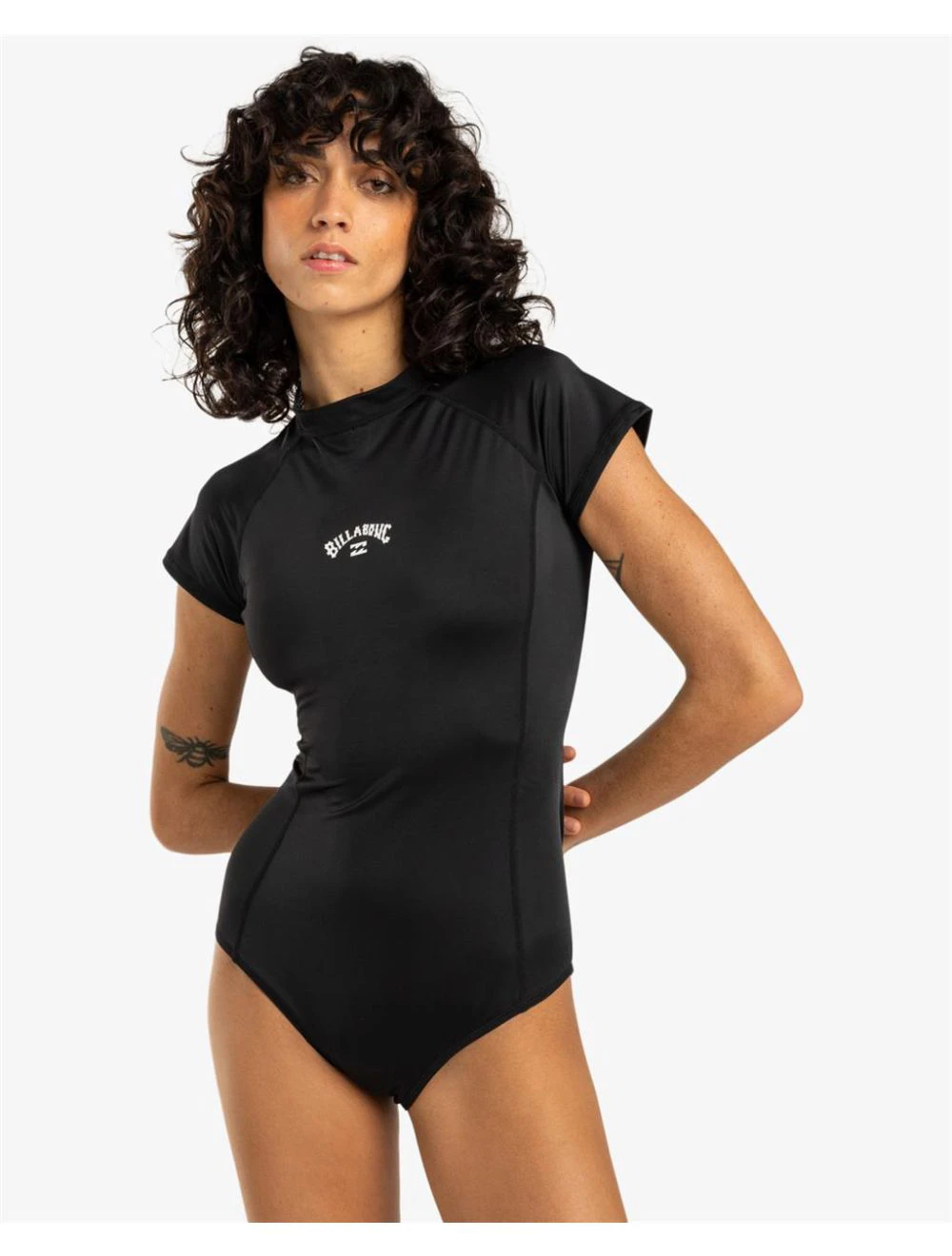 That is a Rashguard; Lycrasuit Billabong Tropic Bodysuit (BPB) S/SL Surf Tee Black Pebble