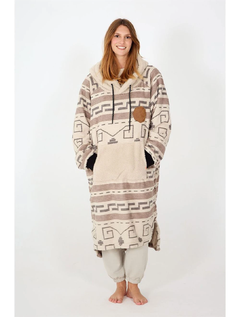 That is a Poncho; Towel After Essentials Sofa the dude