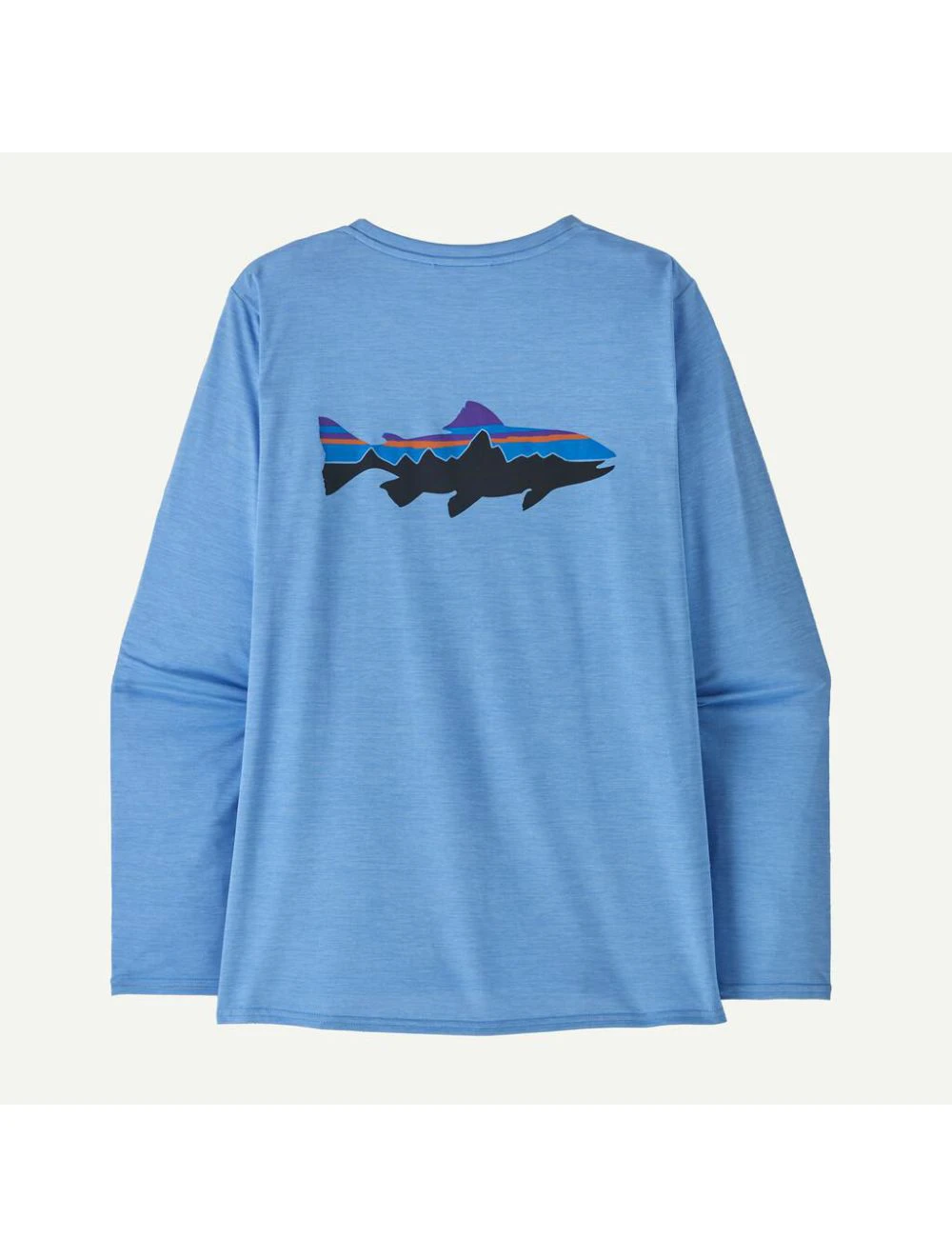 That is a Rash Guard Patagonia W's L/S Cap Cool Daily Graphic Shirt - Waters abundant blue x-dye
