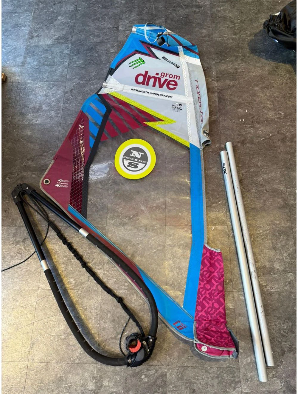 North Sails Testrigg Drive Grom + Alu Mast