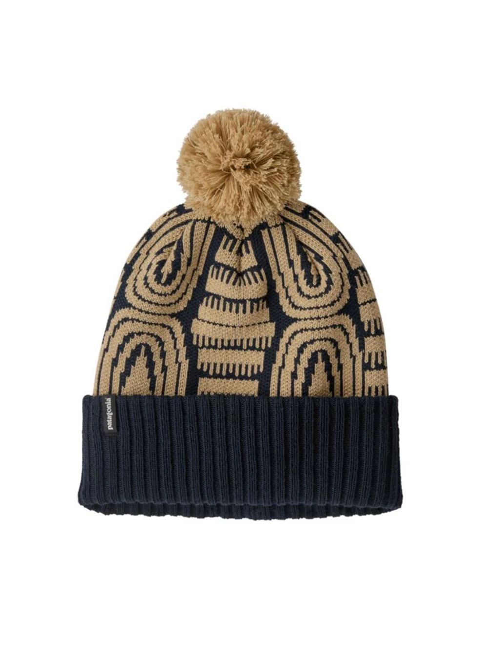 That is a  Patagonia Powder Town Beanie Flow: Sunken Blue Flow: Sunken Blue