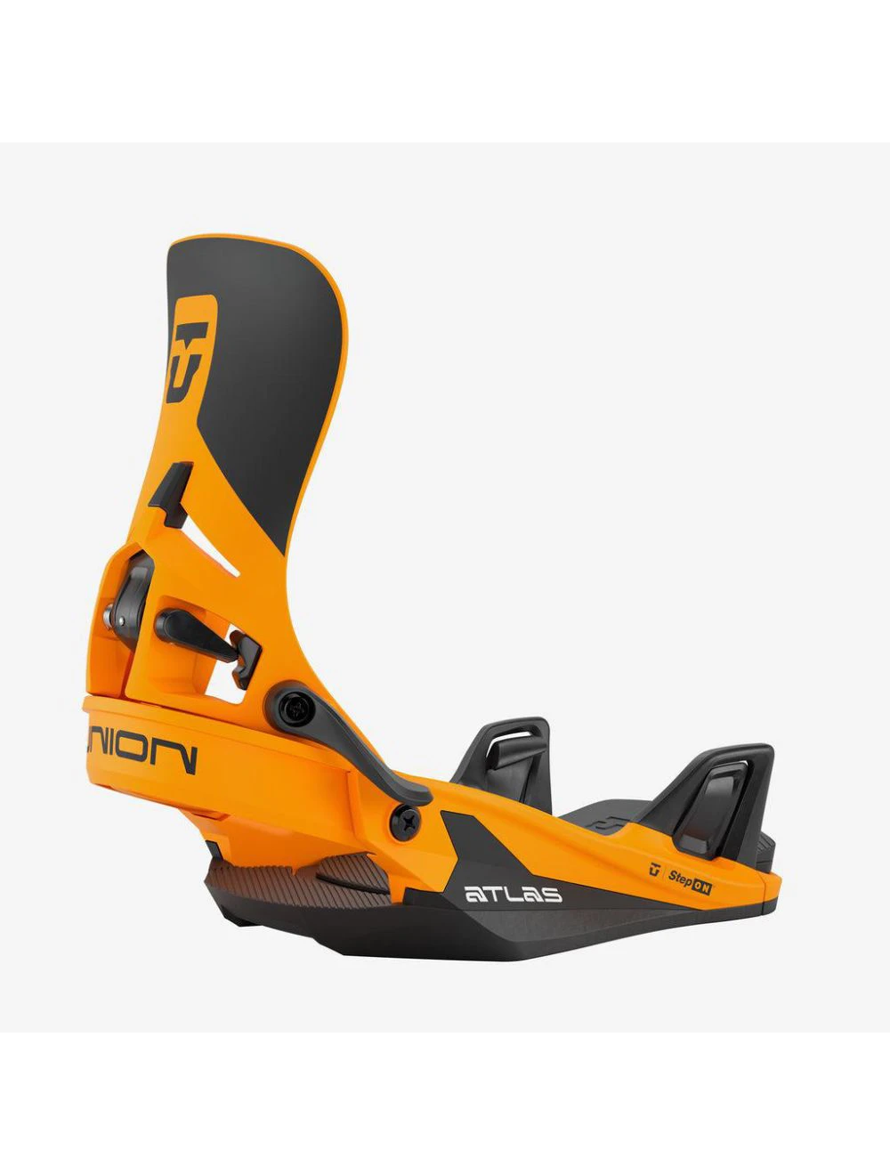 That is a Snowboard Bindings; Union Atlas Step On Orange Orange