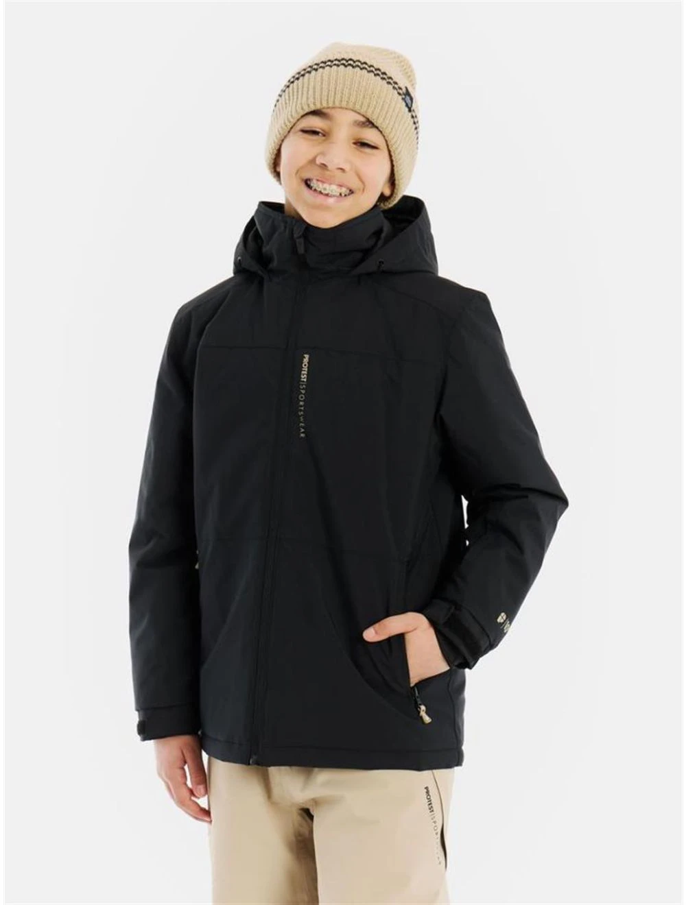 That is a Snowboard Jacket; Ski Jacket; for Kids Protest PRTFlynto JR snowjacket True Black True Black