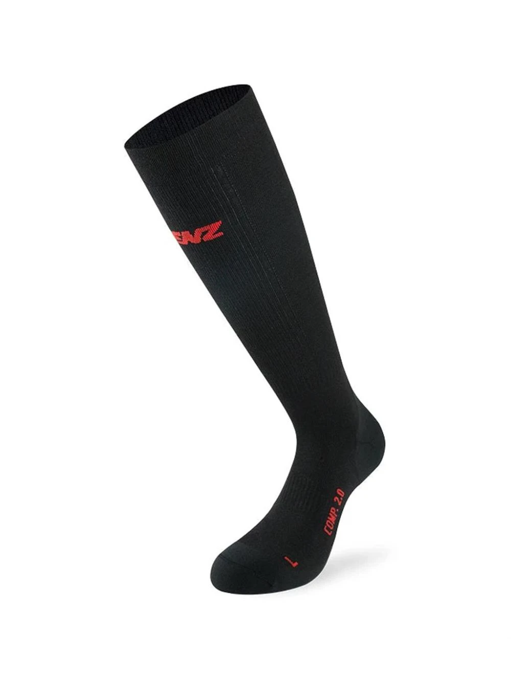 That is a Ski and Snowboard Socks Lenz Compression 2.0 merino Schwarz Schwarz