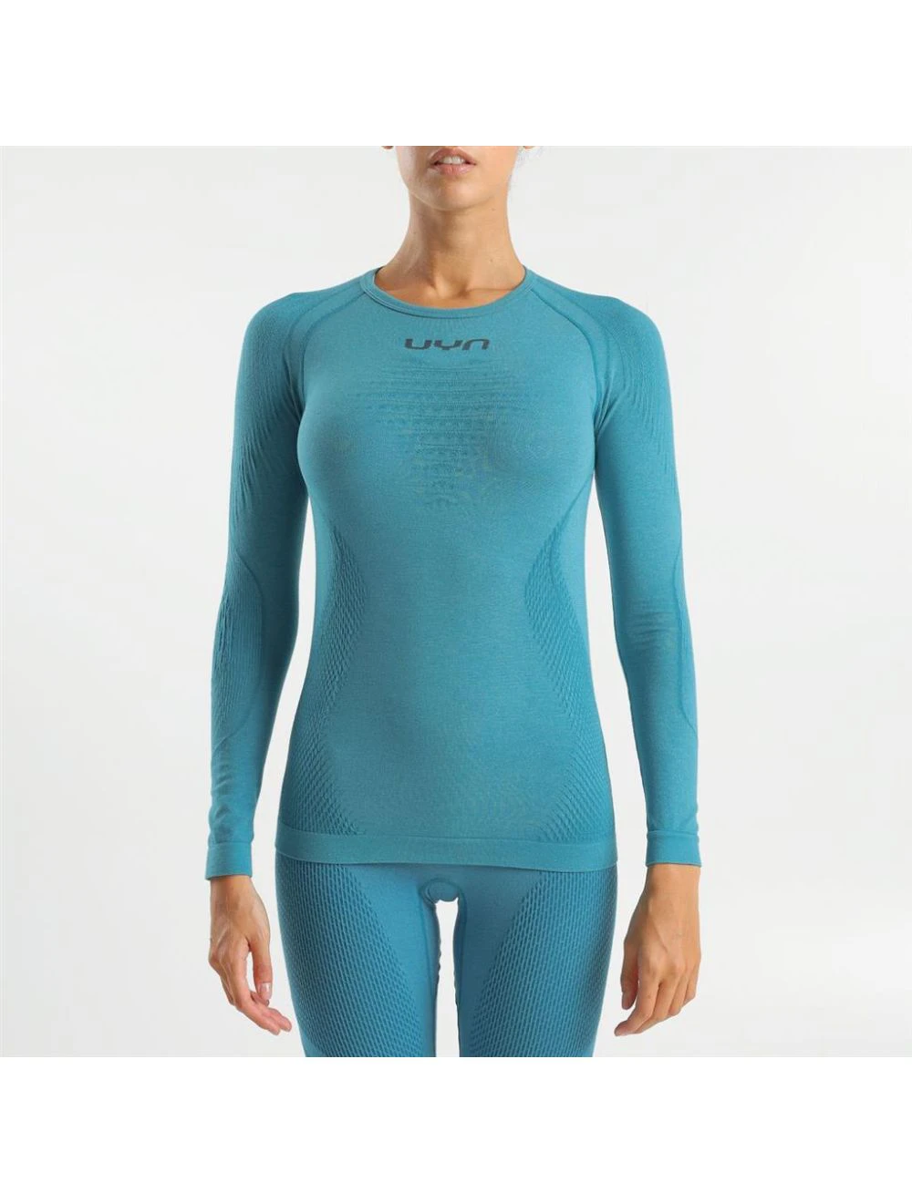 That is a Base Layer Top UYN Woman Evolutyon Biotech UW Shirt LGSL Thaitian Tide Thaitian Tide