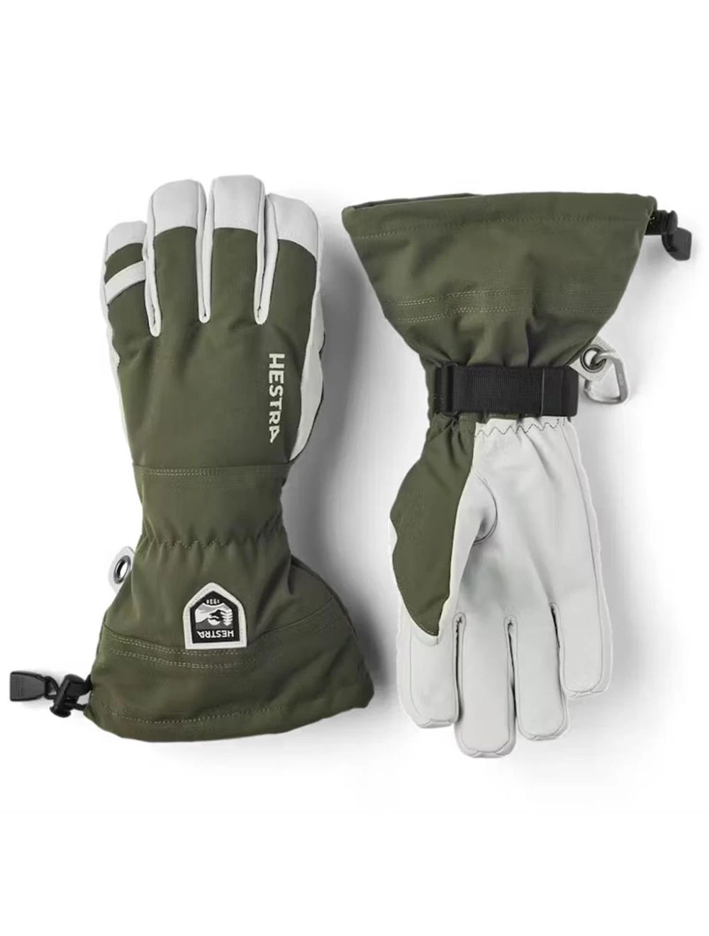 That is a Skigloves;Snowboard.gloves Hestra Army Leather Heli Ski - 5 finger olive