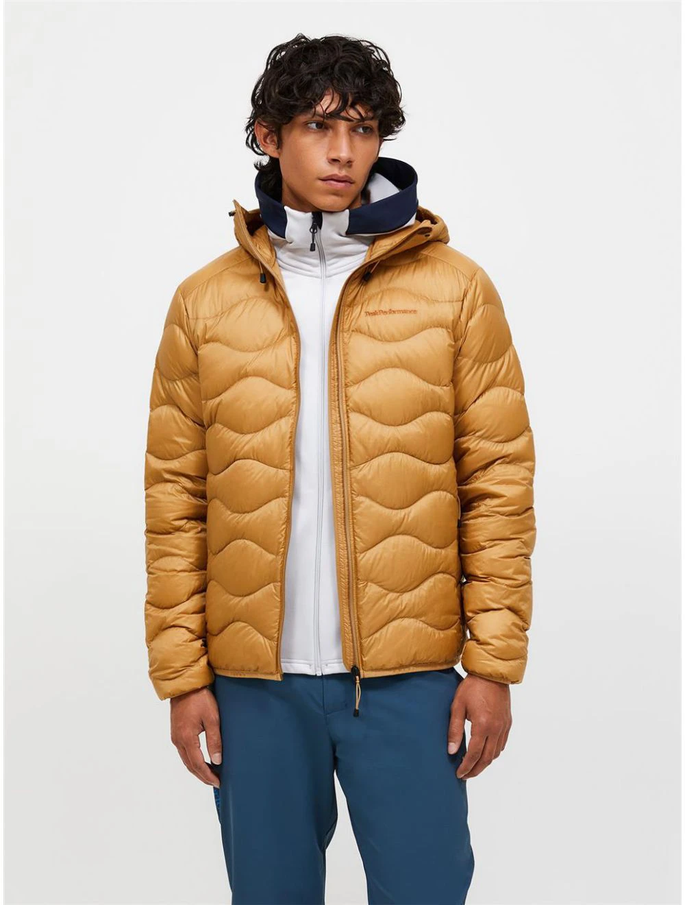 That is a Snowboard Jacket; Ski Jacket; Peak Performance M Helium Down Hood Jacket Sierra Sand Sierra Sand