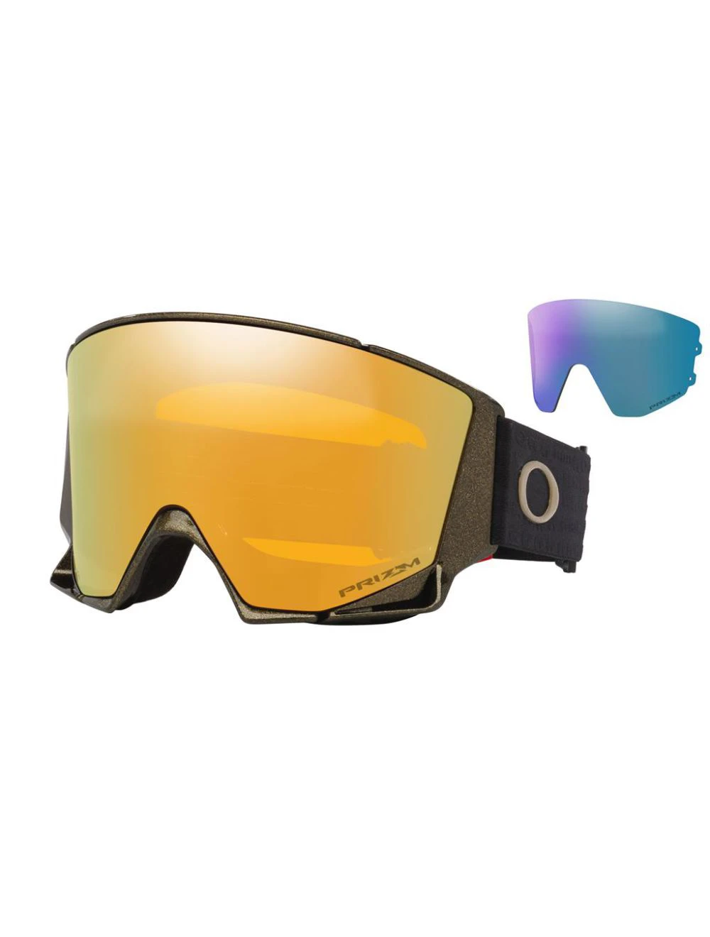 That is a Snowgoggles Oakley Flowscape L 50th Anniversary Prizm 24K Prizm 24K