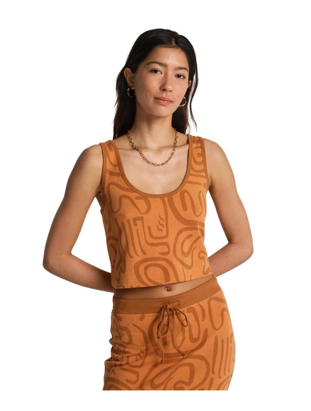 That is a Tanktop Billabong Embers Knit Tangerine Tangerine