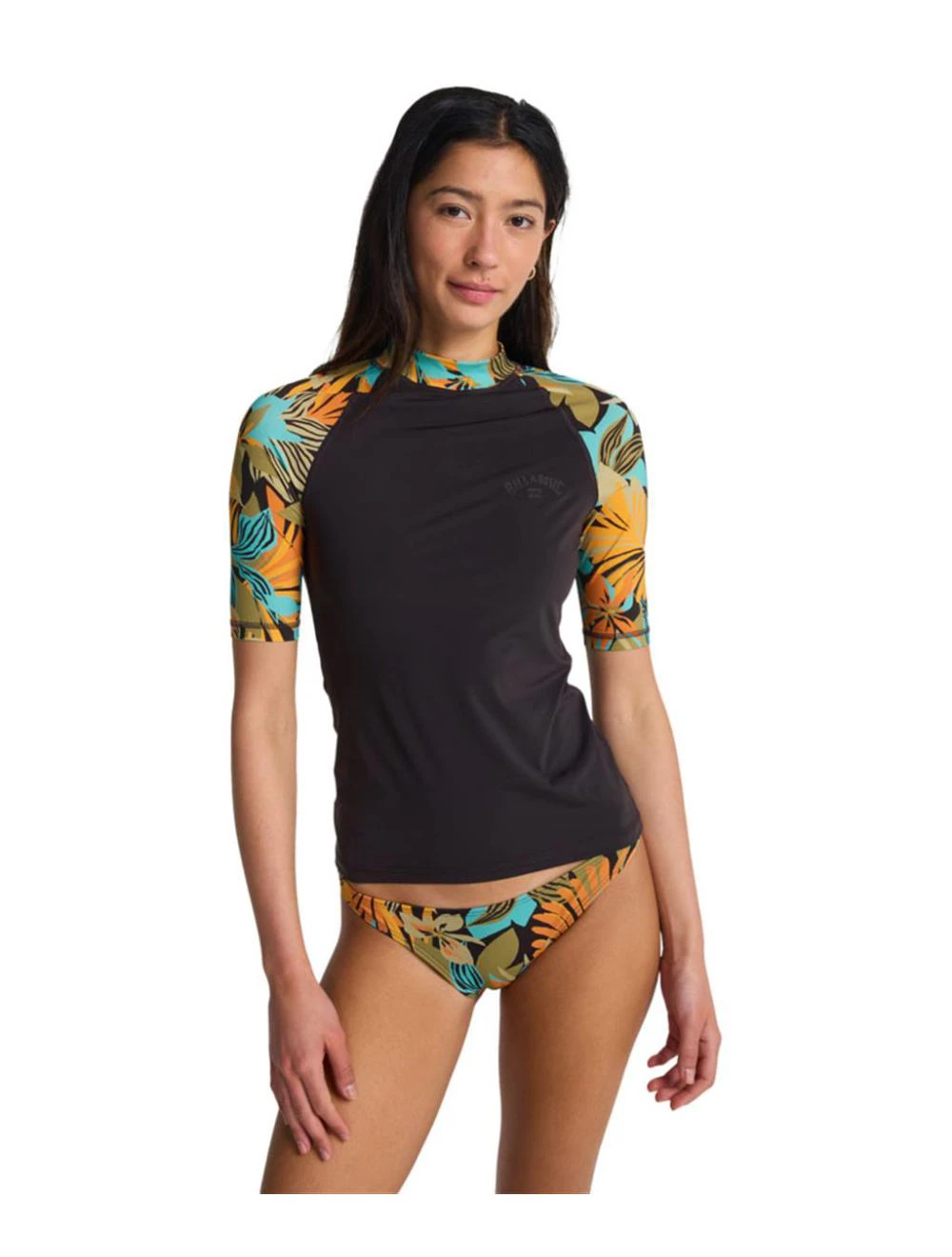 That is a Rashguard; Lycrasuit Billabong Tropical Surf SS Print Black Pebble Black Pebble