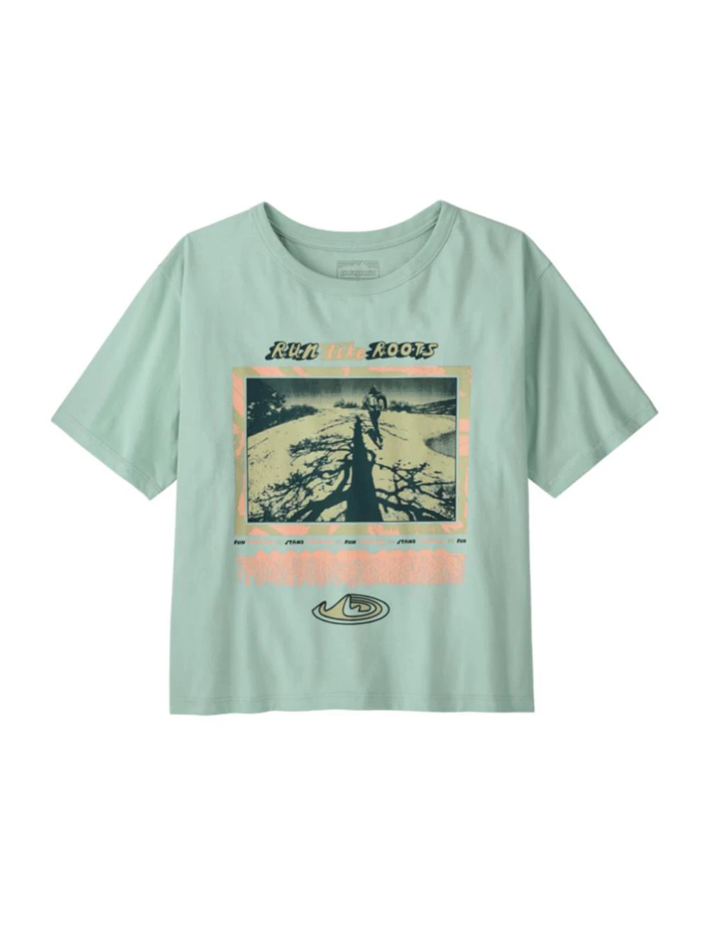 That is a T-Shirt Patagonia W's Run Like Roots Easy Cut T-Shirt Thin Ice