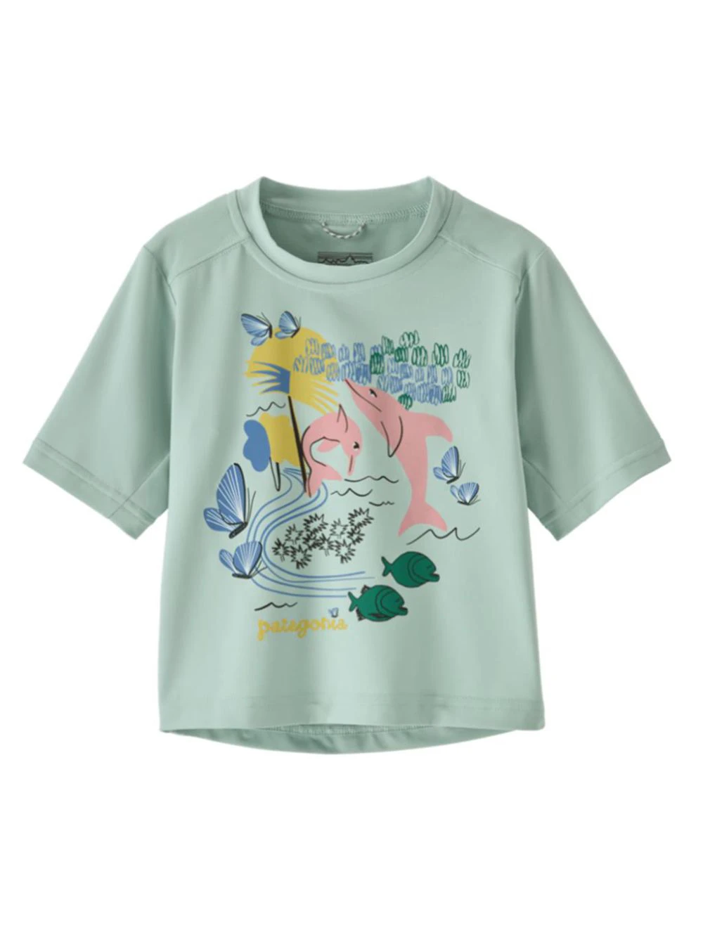 That is a T-Shirt;  Patagonia Baby Cap SW T-Shirt Pink Dolphins: Thin Ice Pink Dolphins: Thin Ice