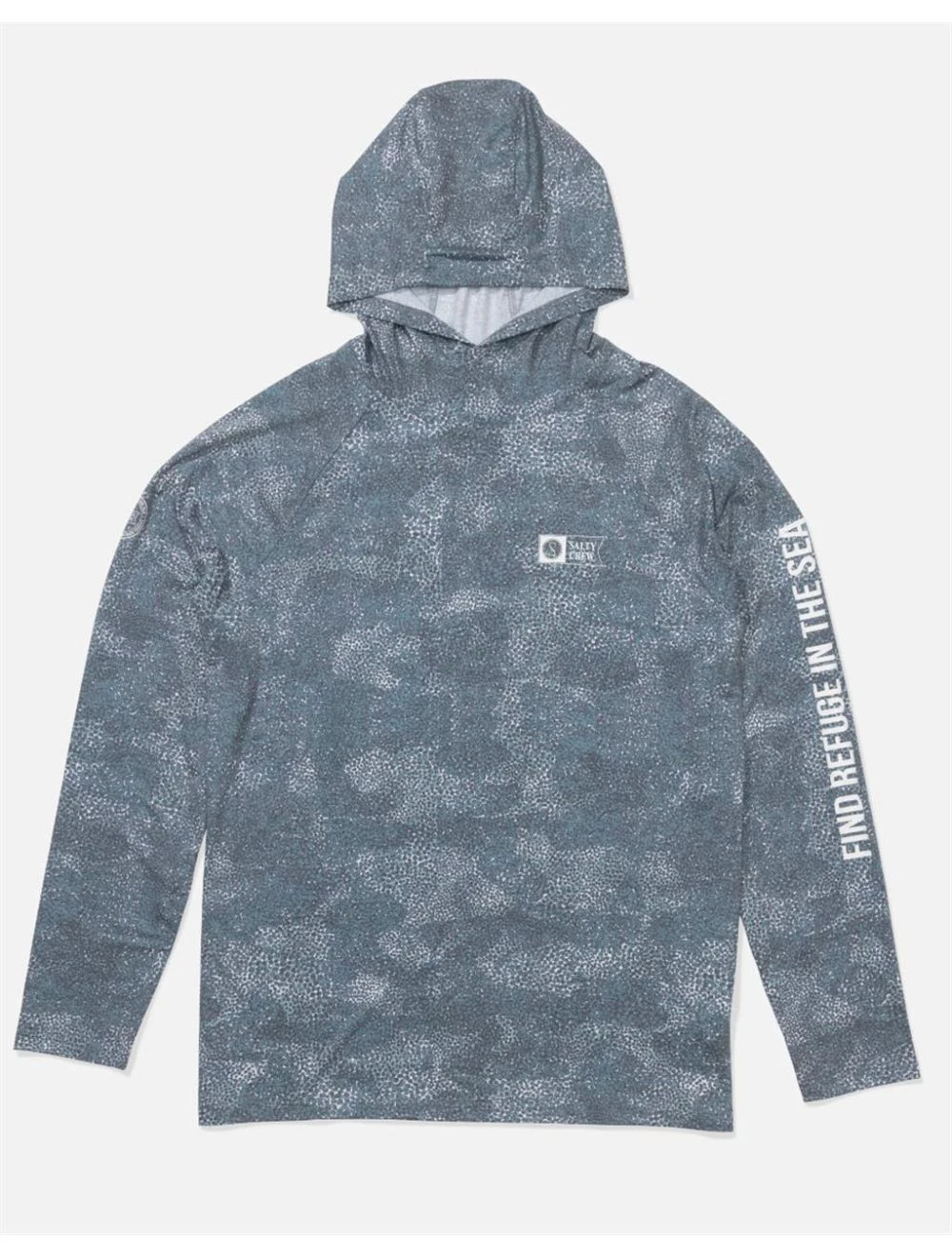 That is a T-Shirt Salty Crew Mariner Hood Tech TEE Dark Navy Dark Navy