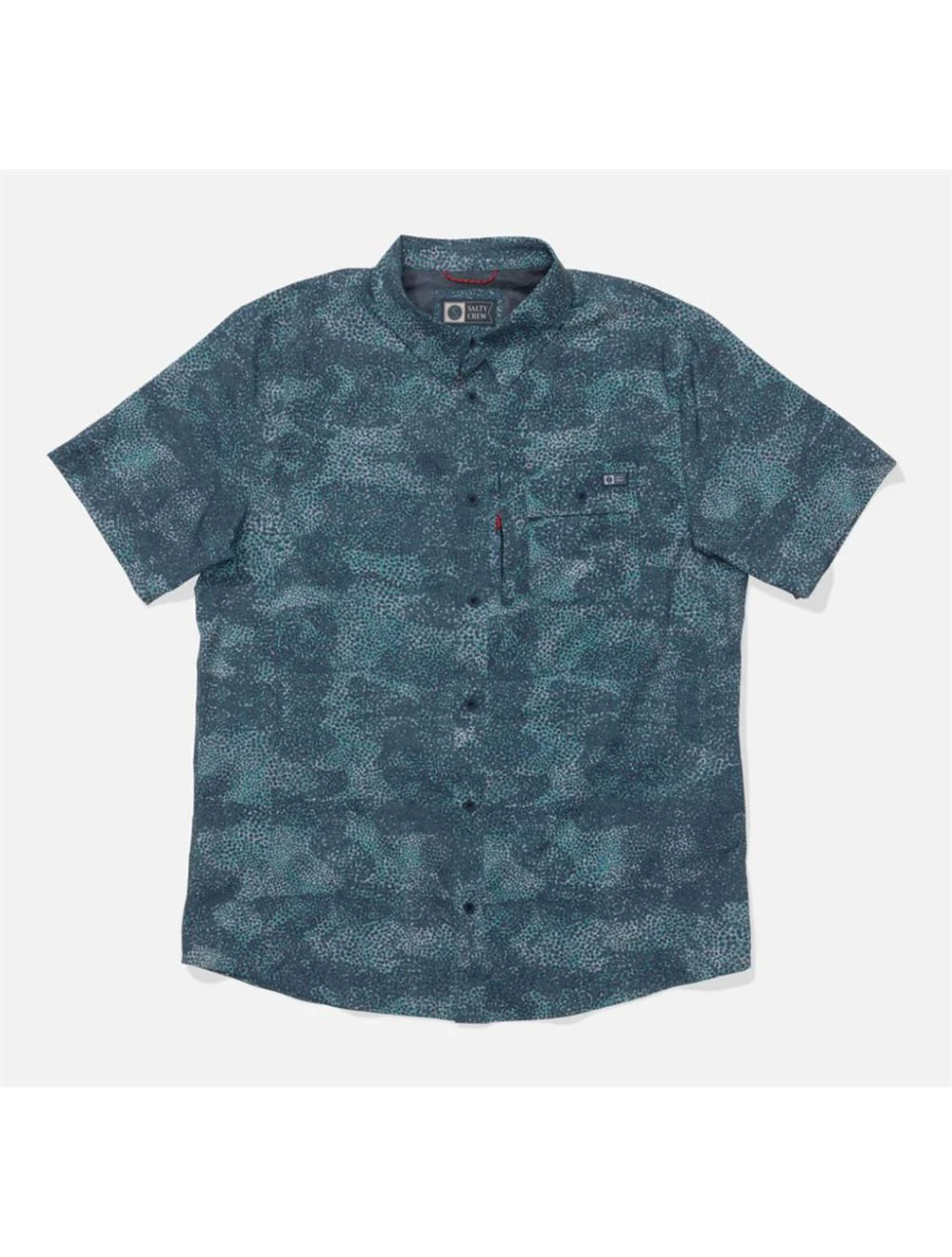 That is a Shirt Salty Crew Flagship UV Button Up Dark Navy Dark Navy