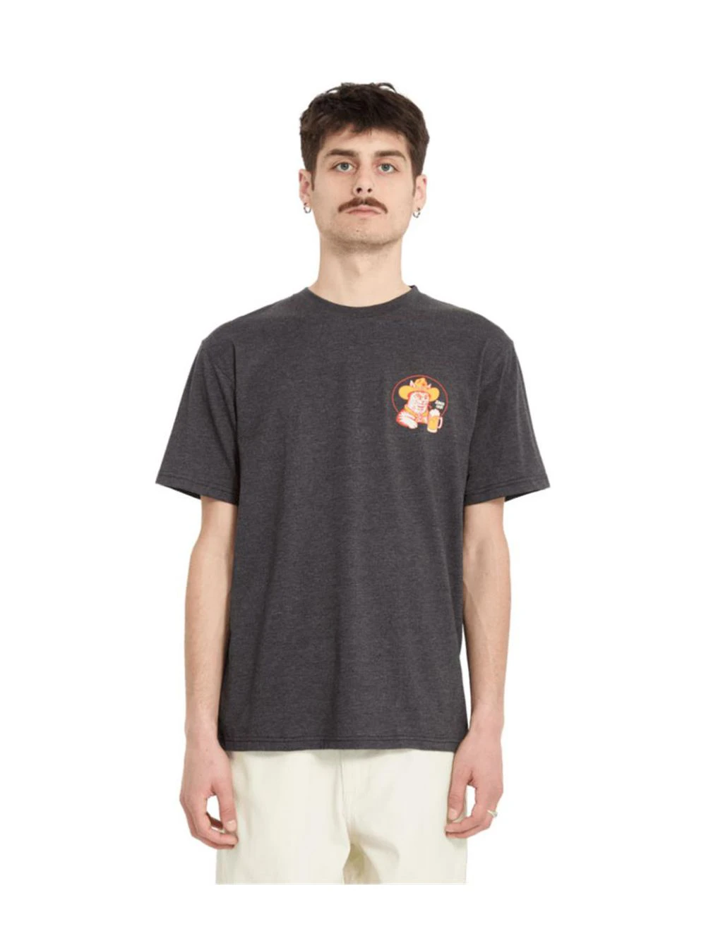 That is a T-Shirt Volcom Meowdy HTH SST Heather Black Heather Black