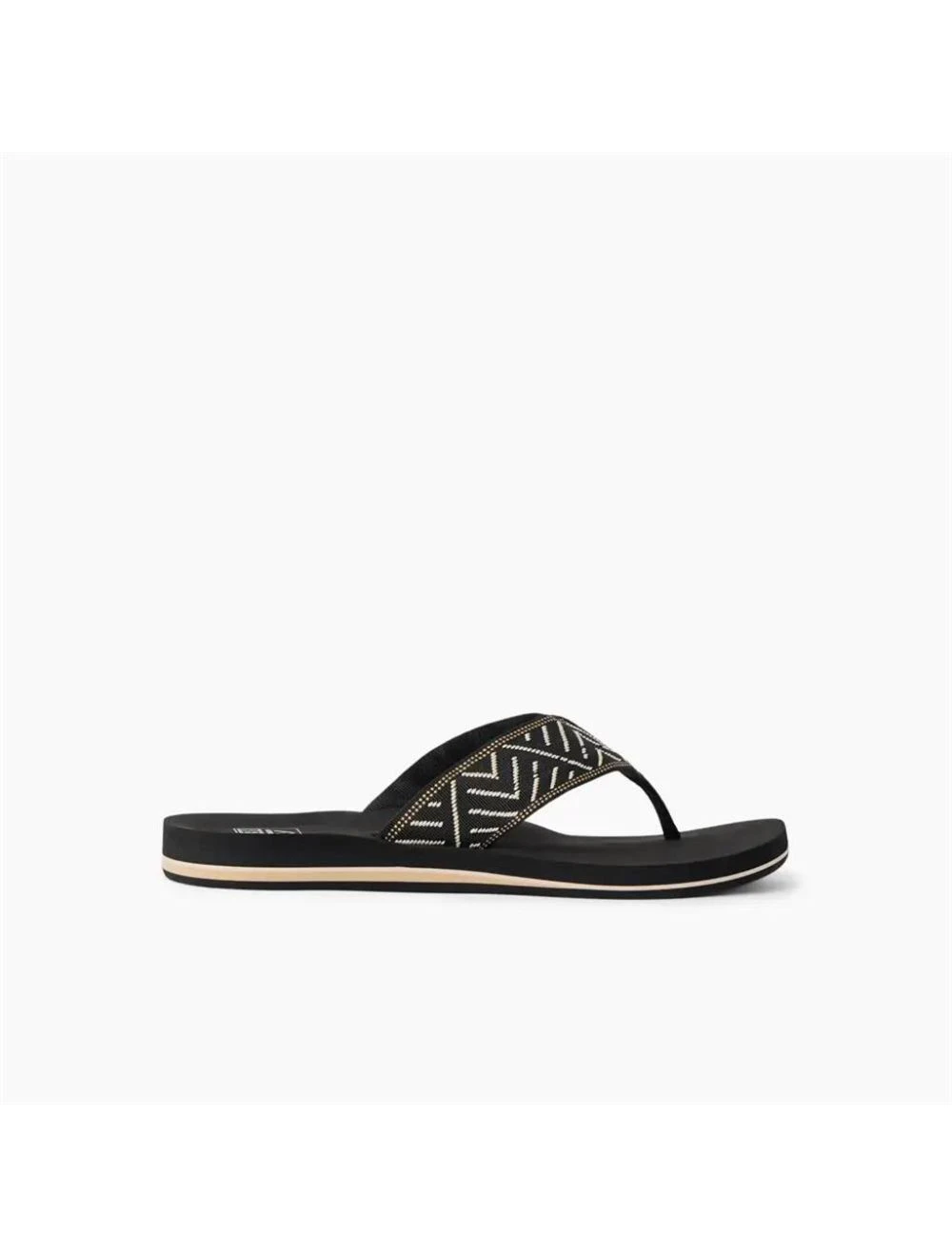 That is a Sandals; Flip Flops Reef Spring Woven Black/Cream Black/Cream