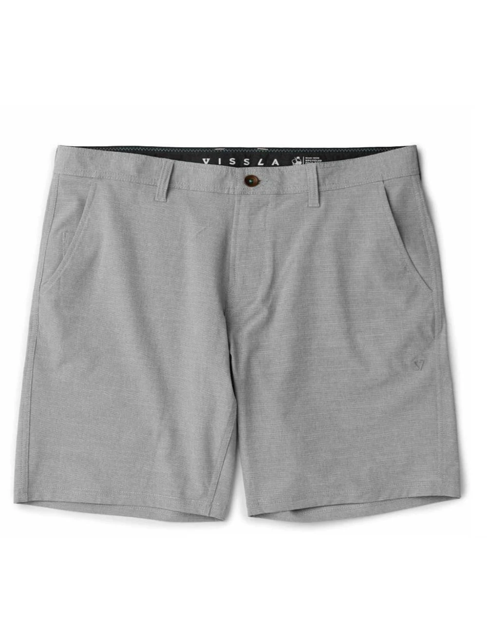 That is a Walkshorts Vissla Fin Box Hybrid 19.5" Graphite Graphite