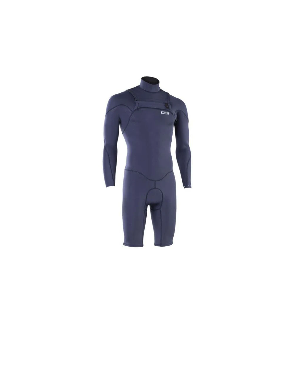 That is a Neoprene; Wetsuit; Surfing ION Element 2/2 Shorty LS Front Zip Blue-Nights Blue-Nights