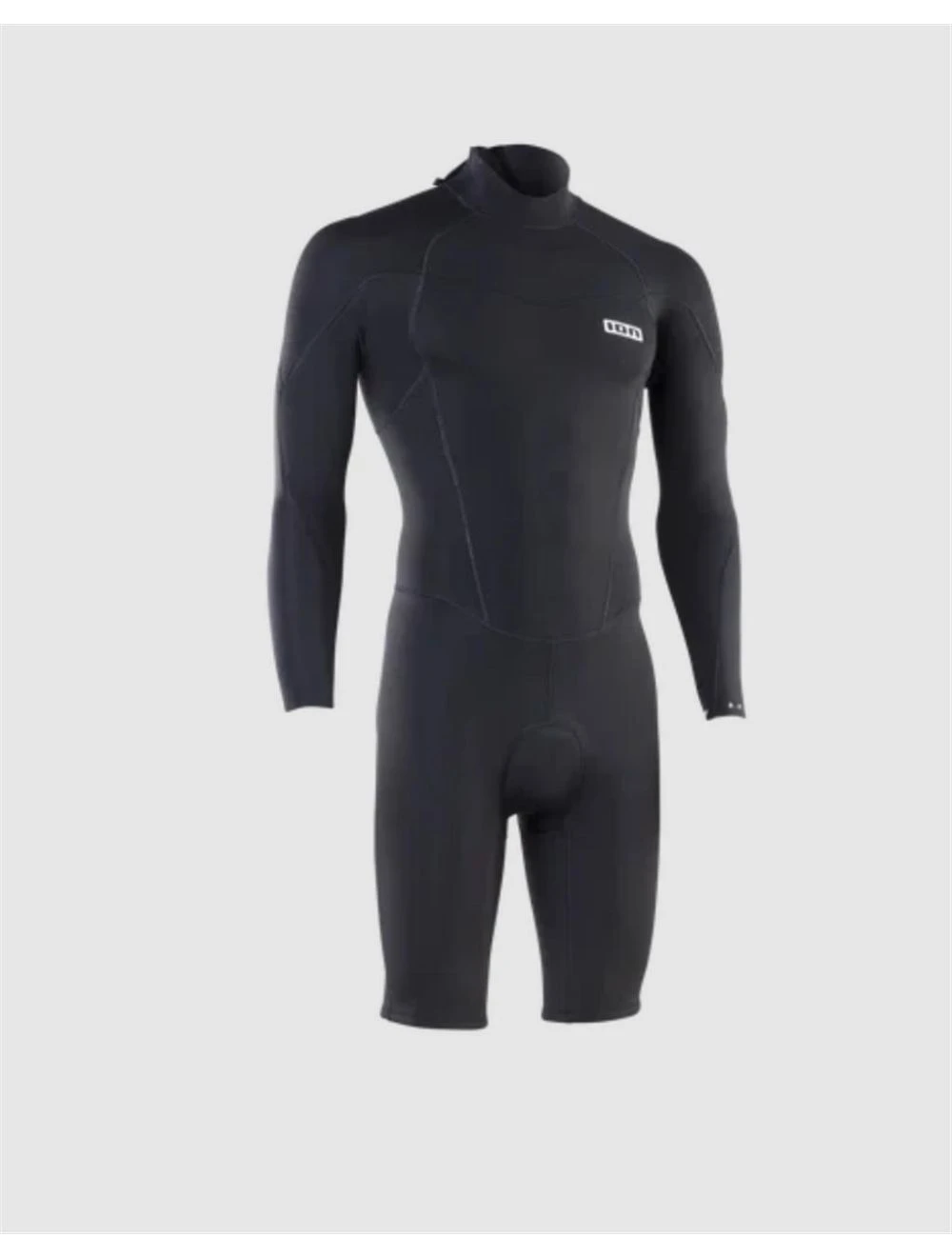 That is a Neoprene; Wetsuit; Surfing ION Element 2/2 Shorty LS Back Zip Black Black