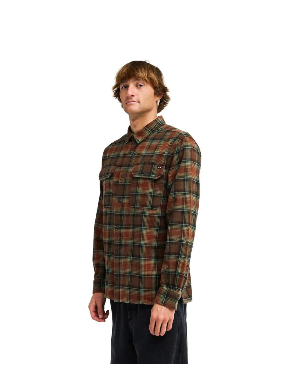 That is a Shirt Billabong Offshore Flannel Dark Cedar Dark Cedar