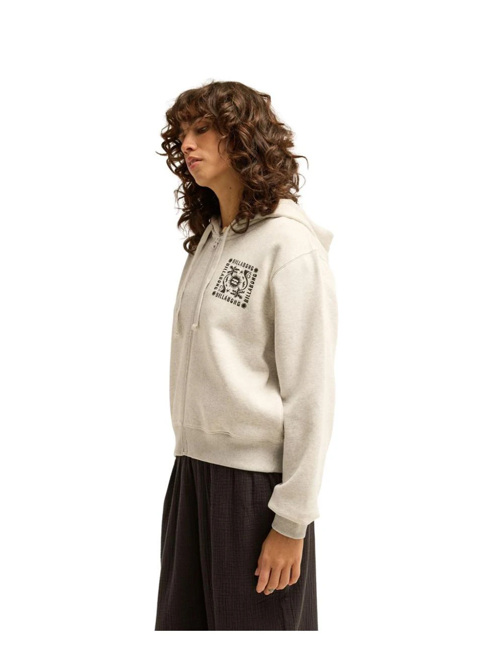 That is a Pullover Billabong Always Looking ZIP Hood Grey Heather Grey Heather