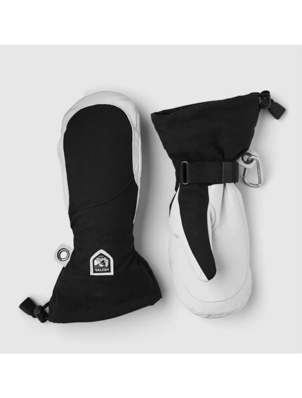 That is a Skigloves;Snowboard.gloves Hestra Heli Ski Female - Mitt Black/Offwhite