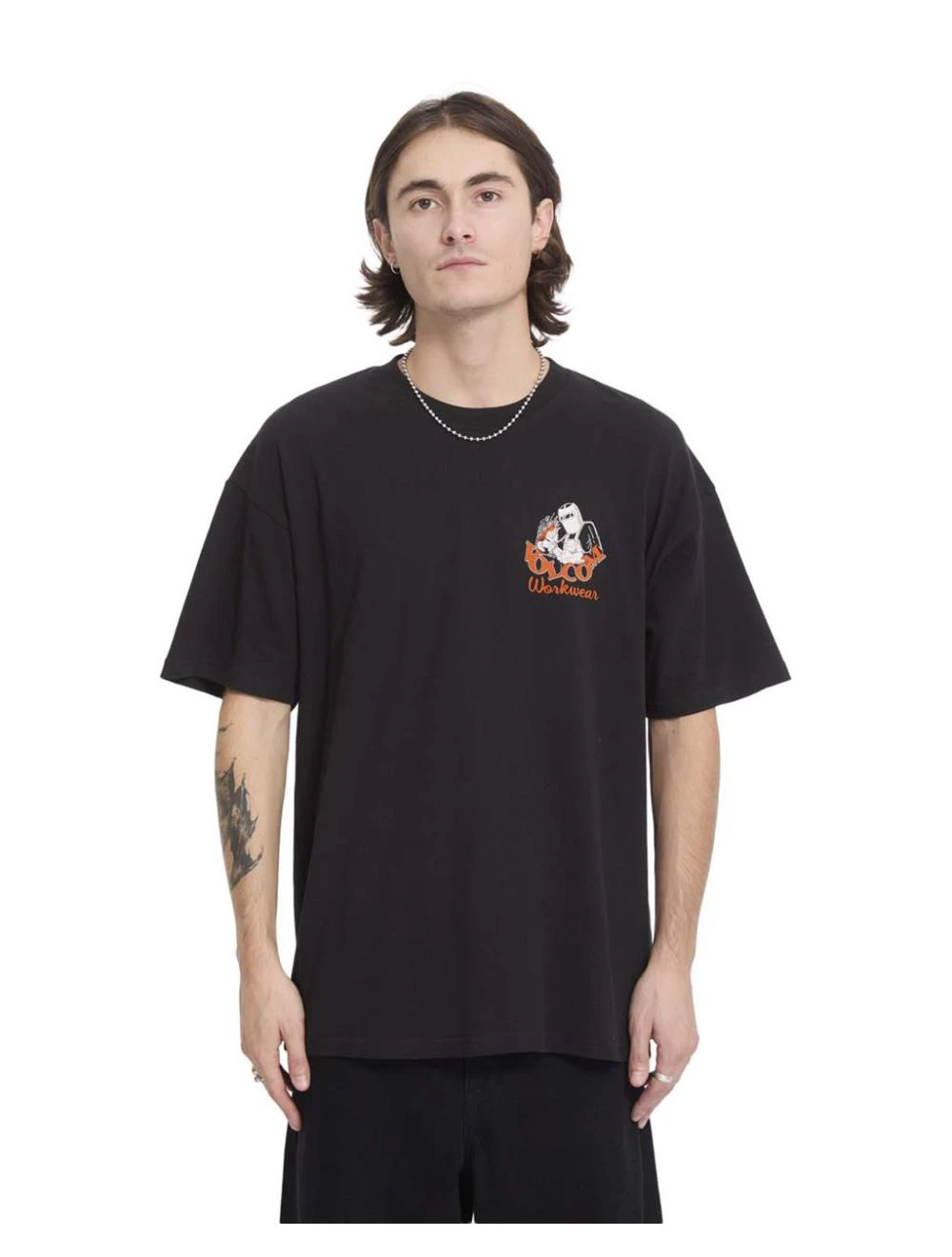 That is a T-Shirt Volcom Always Grinding Black Black