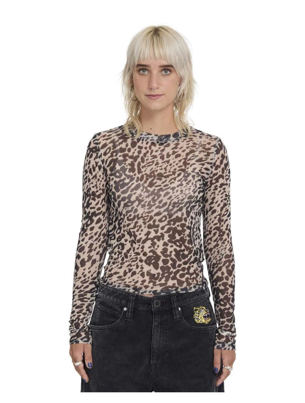That is a Top Volcom Tigardi Mesh Animal Print Animal Print