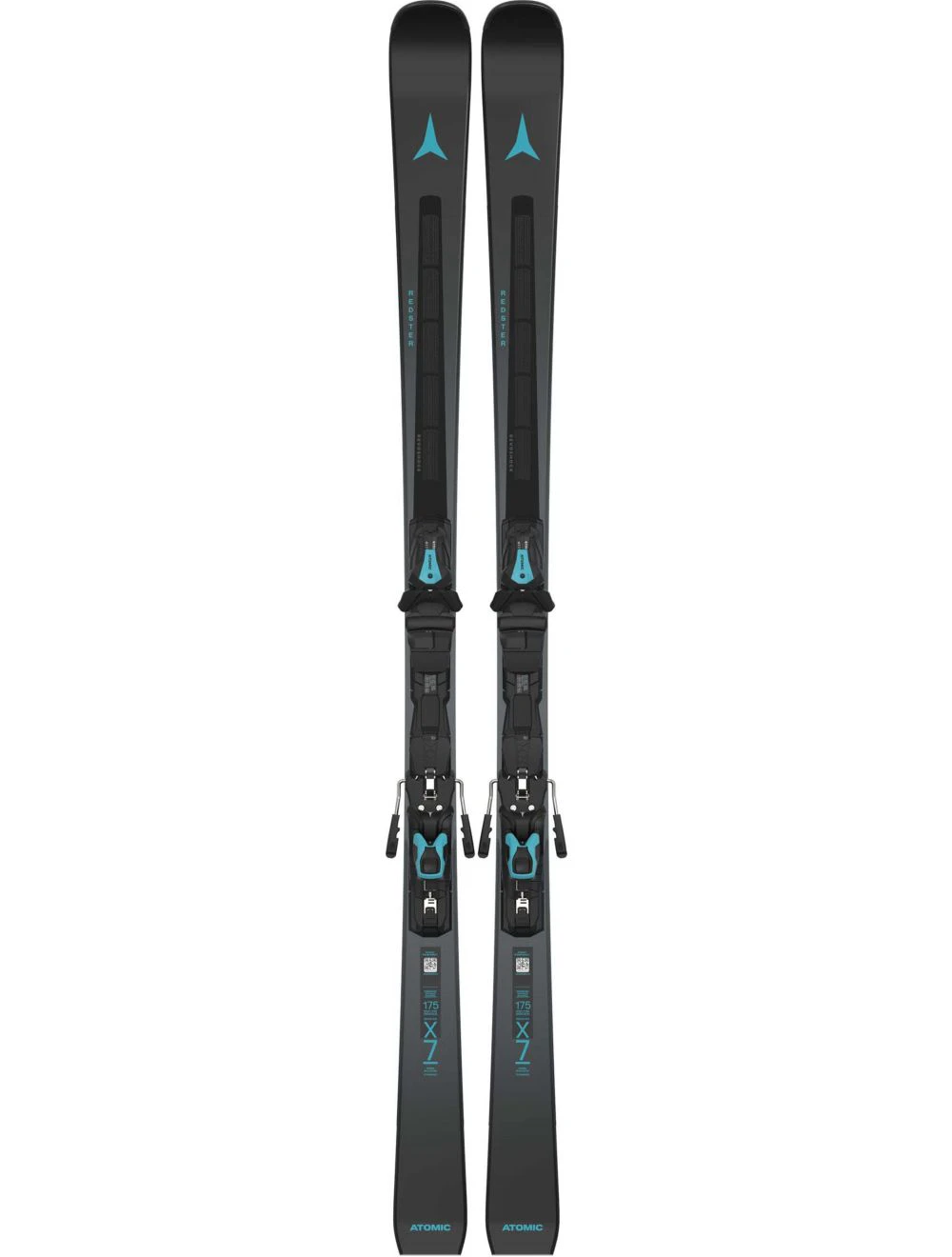 That is a Skis; Atomic Redster X7 Revoshock C + MI 12 GW 26/27