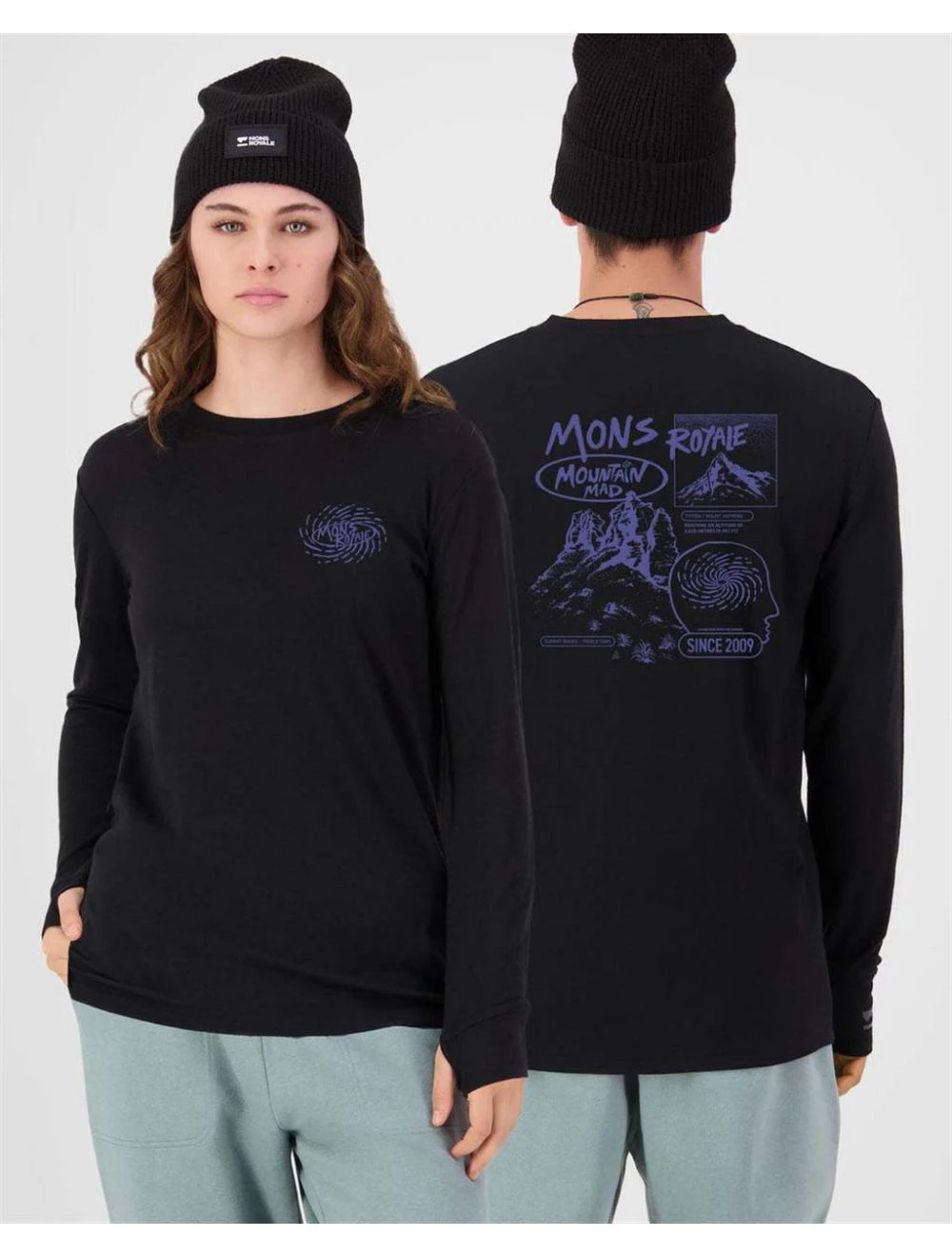 That is a T-Shirt;Longsleeve Mons Royale Unisex Yotei Classic Long Sleeve Black Black