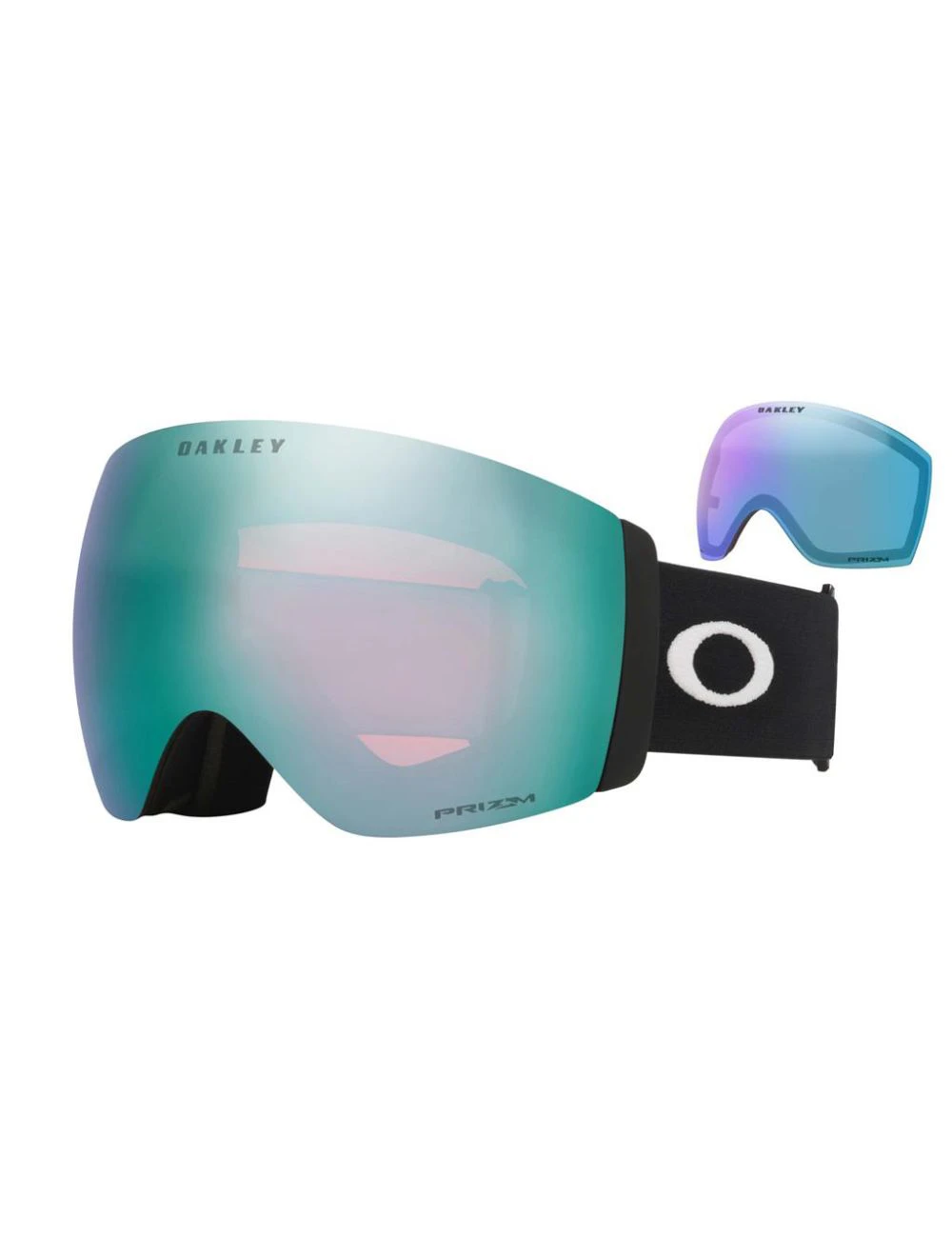That is a Snowgoggles Oakley Flight Deck Pro L Black Prizm Saph+Iced Prizm Saph+Iced