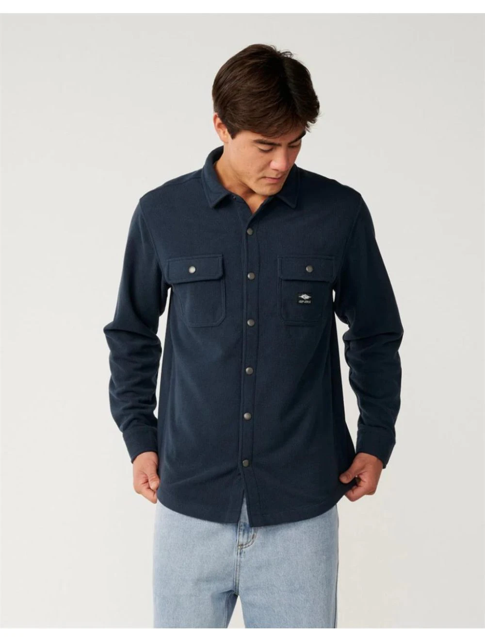 That is a Shirt Rip Curl Sessions Polar Fleece Shirt Dark Navy Dark Navy
