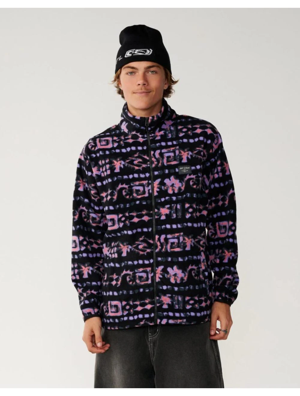 That is a Pullover Rip Curl Sessions Polar Fleece Black Black
