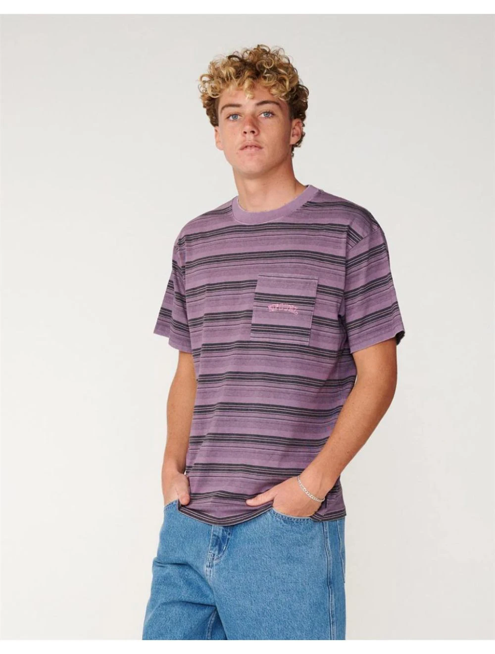 That is a T-Shirt Rip Curl Disorder Stripe TEE Dusty Purple Dusty Purple