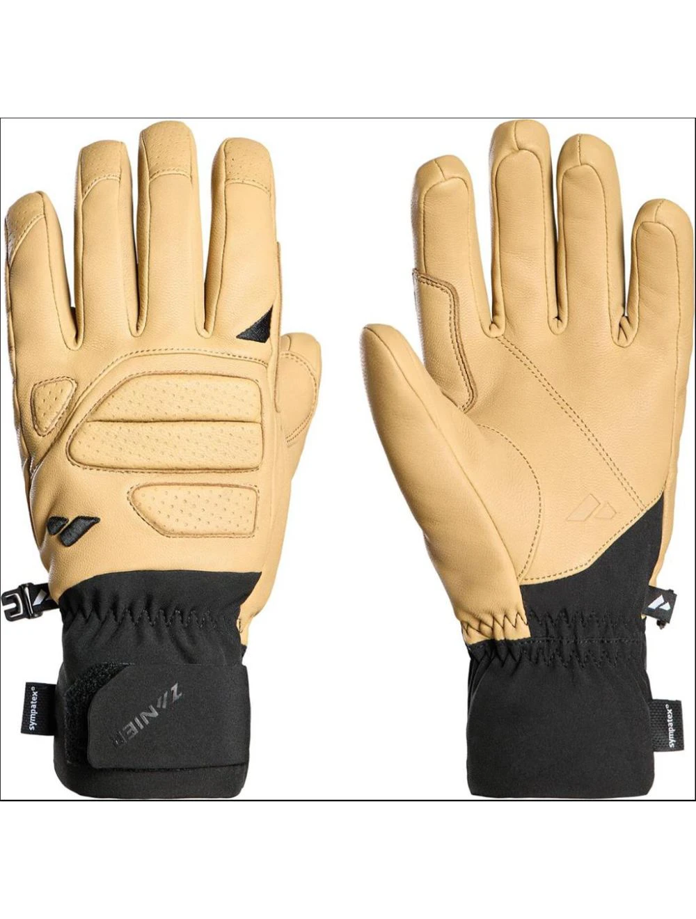 That is a Gloves;Snow Zanier Revolution.STX Schwarz-Beige Schwarz-Beige