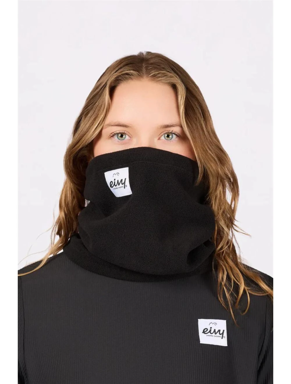 That is a scarf Eivy Beanie Fleece Nackwarmer Black Black
