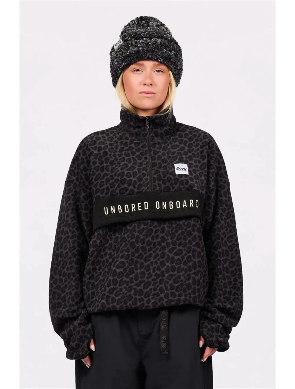 That is a First Layer Eivy Ball Fleece Black Leopard Black Leopard
